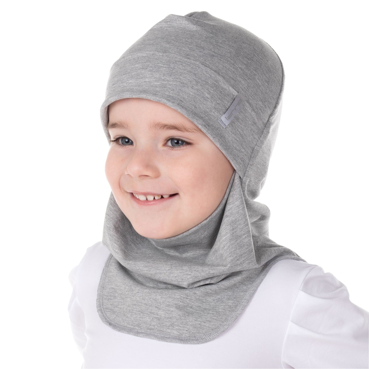 Light Grey Double-Layer Cotton Balaclava