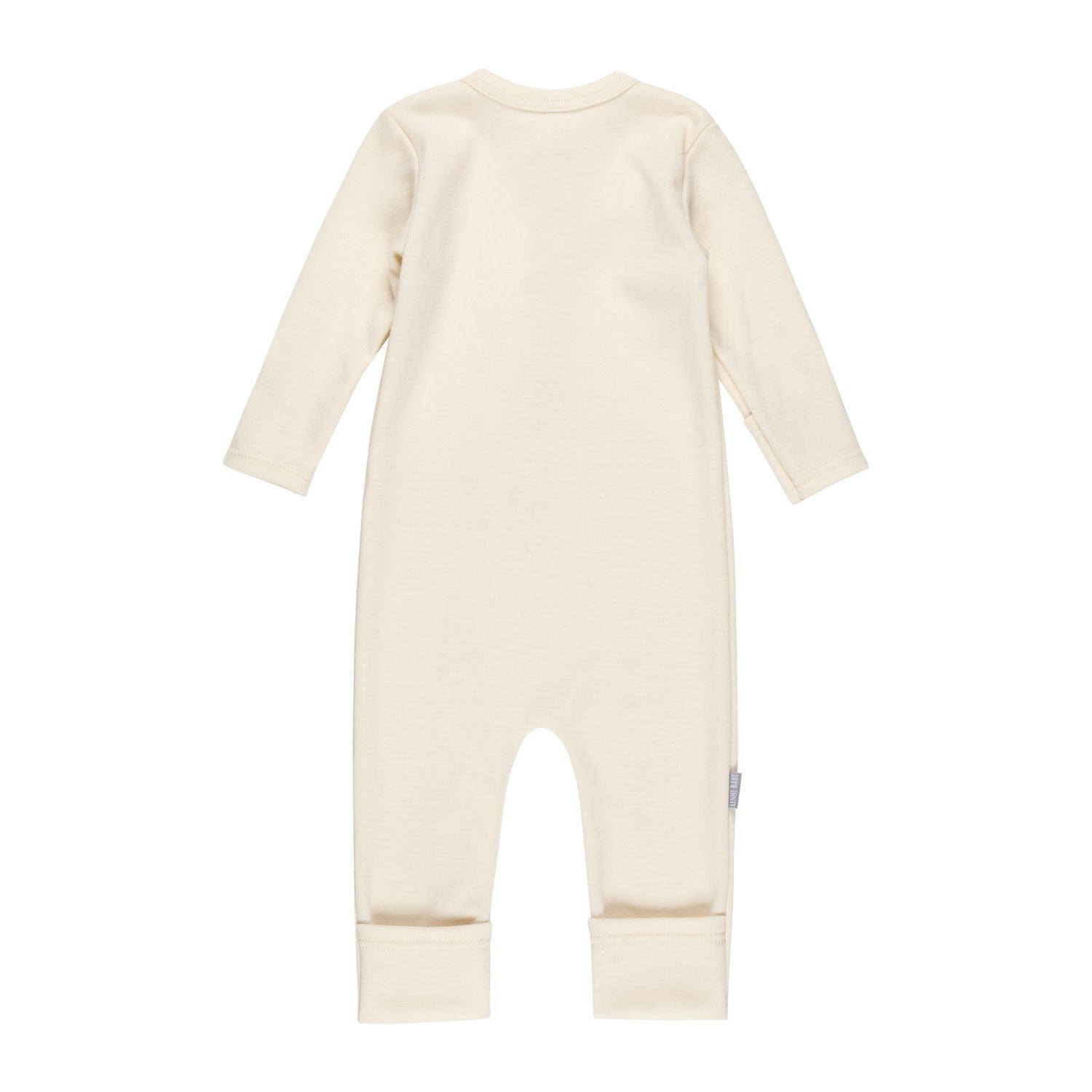Merino Wool Baby Overall – White