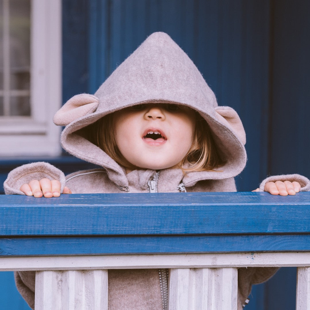 Merino Wool Car Poncho For Kids - Lamb