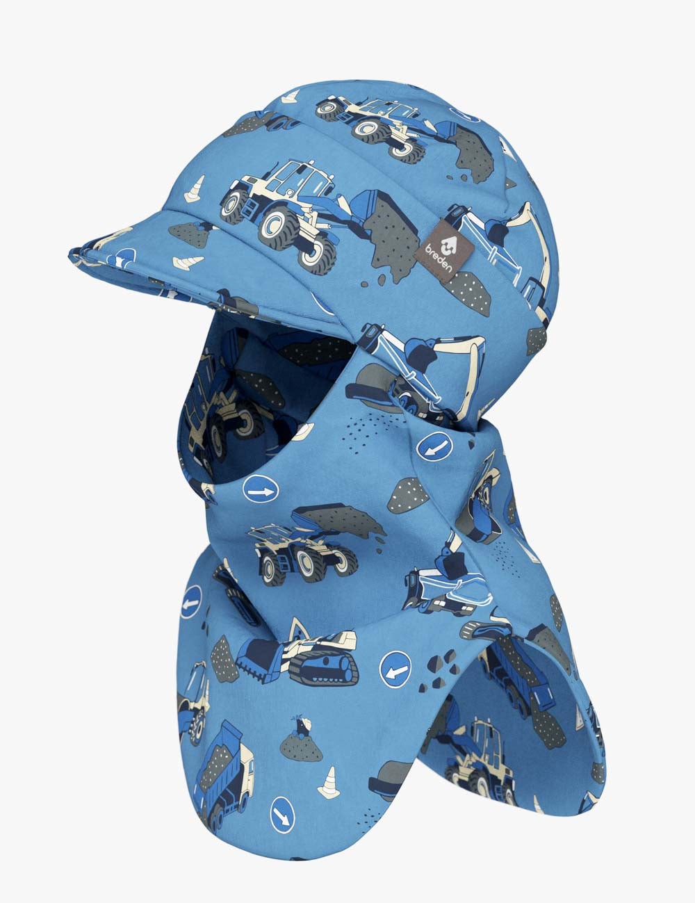 Peaked Spring-Fall Balaclava For Kids BENT - Roadbuild Day