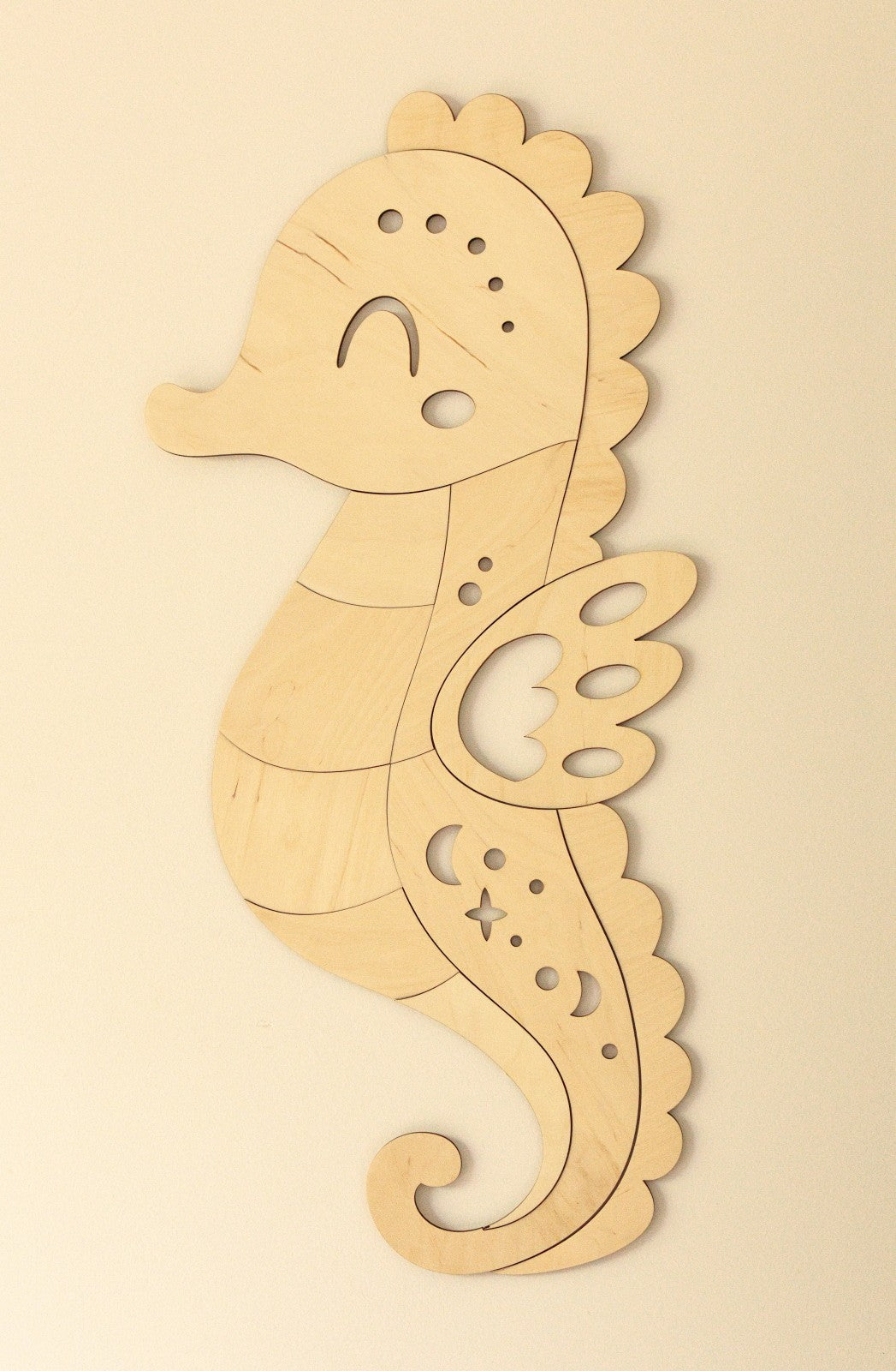 Wooden Wall Decoration - Seahorse