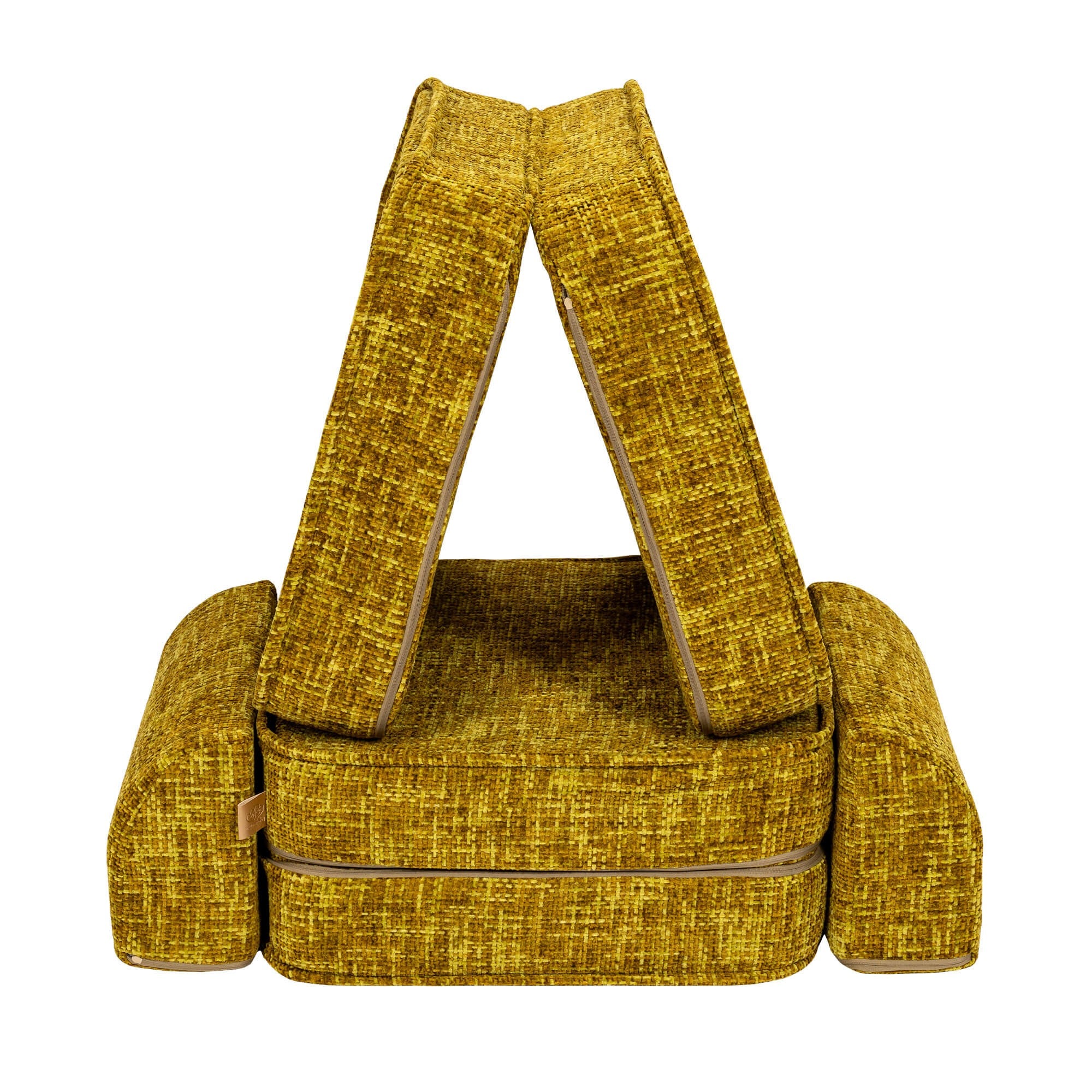 Small Modular Sofa for Kids - Tangle Honey Mustard